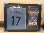 SIGNED MANCHESTER CITY KEVIN DU BRUYNE SHIRT WITH CERTIFICATION OF AUTHENTICITY