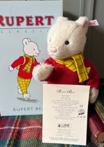 Steiff Classic Rupert Bear Limited Edition 2007 EAN 653568 Alpaca Boxed CoA