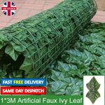 3M Artificial Garden Fence Hedge Ivy Leaf Wall Balcony Privacy Screening LOT