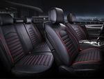 Deluxe Black Red PU Leather Full set Seat Covers For BMW 1 3 5 7 X3 X5 X6 series