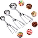 Ice Cream Scoop Stainless Steel 4/5/6cmMash Potato Spoon KitchenTool Server Food