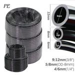 Garden Hose PE Irrigation Pipe 4/6mm 9/12mm 10-50M Watering Tube Black