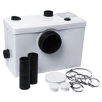 Bathroom 3 Inlet Macerator Waste Pump System, 600W, 270 x 398 x 230mm, White