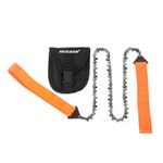 Neilsen 24in Pocket Chainsaw | 33 Tooth with Paracord Handle, Nylon Straps & Bag