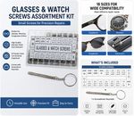 1000Pcs Eyeglass Repair Kit Glasses Watch Screws Set Stainless Steel Screwdriver