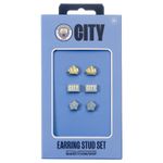Manchester City Football Club Set of Three Stud Earrings 