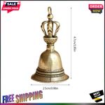 Brass Handle Loud Hand Bell Small Hand Bell for Weddings, School Classroom Game