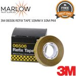 3M 06506 REFIX TAPE 12MM X 10M PACK OF 4 ROLLS - PRESSURE SENSITIVE ADHESIVE 