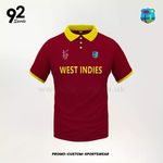 West Indies Cricket ODI World Cup 2015 Premium Jersey Polo Shirt – Adult Sizes