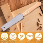 Double Edge Small Pull Hand Saw, 6-inch Japanese Ryoba Handsaw for Woodworking