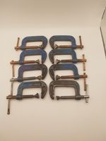 Set of 8 Metal C‑Clamps 2" – Modified for Roofing & Bodywork