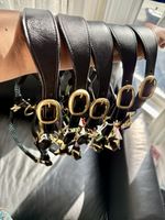 Head Collar Mini Shetland leather in Blue Yellow Pink Green Red