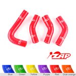 Red For Yamaha RD 350  RZ 350 YVPS (All Years) Silicone Radiator Coolant Hoses