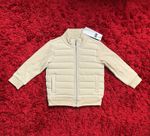 F&F Beige 2-3 Years Baby/Toddler Quilted Jacket Polyester Full Zip Pockets