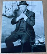 Minder SIGNED Photo - George Cole - B&W 10" x 8" Photo - Arthur Daley - RARE