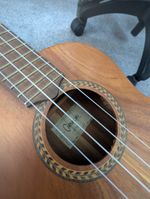 Carvalho Acoustic 4-String Tenor Wood Ukulele Brown Standard w/ Hard Case
