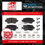 Brake Pads Set Rear 16512 Febi 1605086 1605122 1605128 1605233 1605625 23417 New