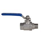 Ball Valve 1/2, 3/4, 1 Inch BSPP, Male to Female, Full Port (pack of 1)