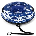 Inflatable Snow Tube with Detachable Tow Strap