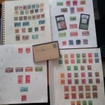 New Zealand stamps QV-QE2 M&U hinged on leaves & on cards, GVI Wmk varieties etc
