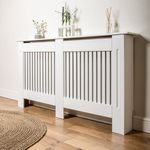 Premium Large 92CM Tall Radiator Cover Bar Wall Cabinet MDF Grill Shelf Guard XL