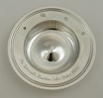 3 ¼" Sterling Silver Armada Dish, London 1994, 83mm, 47g. horse racing interest