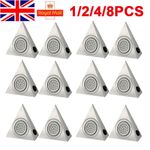 1-10 PCS Triangle LED Light Kitchen Under Cabinet Cupboard Counter Lights Lamp