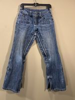 Vtg Burton Snowboarding Jeans Womens Sz 28x29 Utility Flare G-Tex Ski 90s Y2K