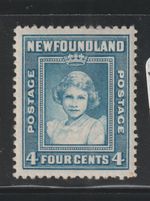 Newfoundland 1941 4c Blue Princess Elizabeth Scott 261 MNH bwcol 107