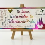 We're going to Disneyland Paris Foil Ticket- Fully Personalised