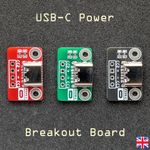 USB Type C Socket Breakout Board PCB, USB Power Board, USB-C, USBC