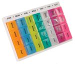 Pill Box 28 Slot 7 Days Weekly Tablet Pill Medicine Box Holder Storage Organizer