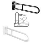 Made to Measure Folding Hinged Bathroom Safety Rail Grab Bar Support Drop Down