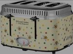 Russell Hobbs Emma Bridgewater Bumble Bee 4 Slice Toaster — Cream — Polka Dot