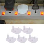 5PCS UK Socket Safety Covers – Child Protection Plug Protectors