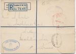 GB 1934 very rare postal stationery registered envelope w embossed „TREASURER OF
