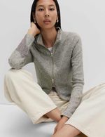Marks & Spencer Womens Brown Mix Rib Long sleeved Sweatshirt - M&S
