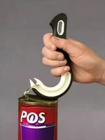 1pc Can Opener Twist and Pull Can Opener with Grip Ring for Easy Lid Removal
