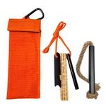 Pocket Fire Lighting Kit | Emergency Bushcraft Fire Starting Kit | Ferro Rod EDC
