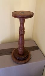 Plant Stand Candle Stick Solid Wood Oak Antique Excellent Condition Rare Piece