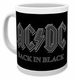 OFFICIAL AC/DC AC DC BACK IN BLACK COFFEE MUG CUP NEW AND GIFT BOXED ABY