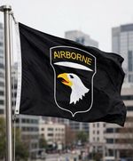 101st AIRBORNE 5X3 FEET AIRFORCE BLACK FLAG USA ARMY MILITARY AMERICAN U.S.A.