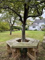Hexagonal Solid Wood Tree Seat From Hailey Wood Sawmill