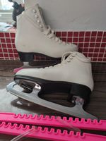 Risport Etolie Ice Skates Figure Skates Size EU 37 UK Size 4.5 With Pink Guards