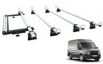 TITAN Van roof rack 4 bars for Ford TRANSIT Panel van (2014-onward) with roller