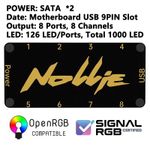 Nollie Signalrgb Openrgb Universal 5V 3PIN ARGB Asynchronous Controller HUB for 