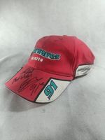 Leon Haslam Signed Official Red Airwaves Ducati Cap Autograph Hat Bsb Wsbk