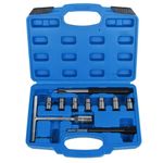 10PCS Fuel Injector Seat Cleaning Kit Automobile Cutter Cleaning Kit Hand Tools