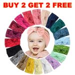 Baby Rabbit Headband Nylon Elastic Bowknot Hair Band Girls Bow-knot Newborn Bow