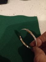A Silver Baby Christening Bangle